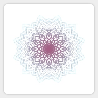 Purple and Blue Mandala Sticker